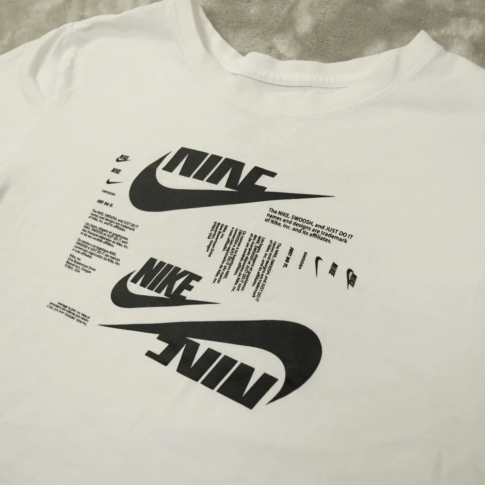 Nike HBR Club Essentials Tee T Shirt Men's XL White DR7815-100 Streetwear